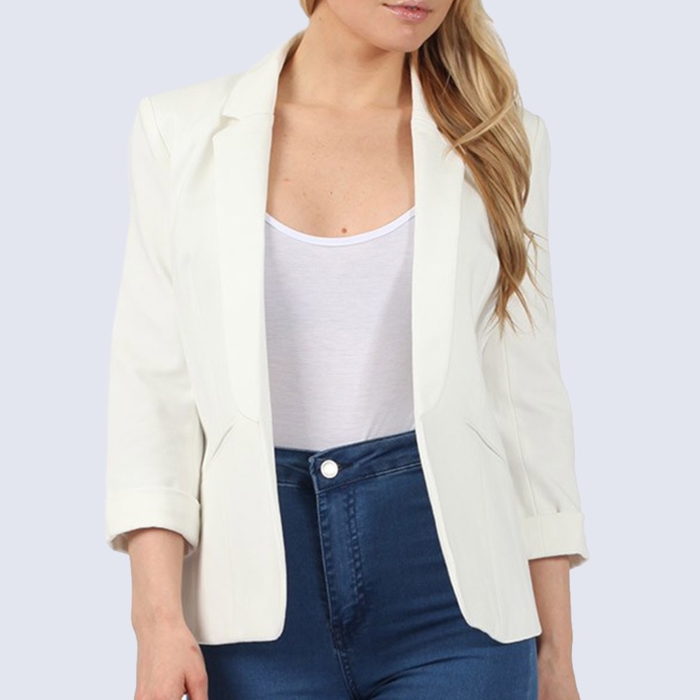 White Fitted Blazer